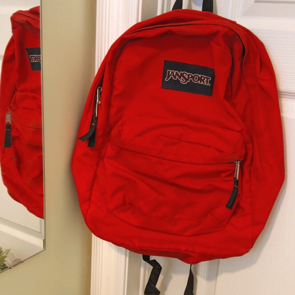 Jansport Red Backpack.